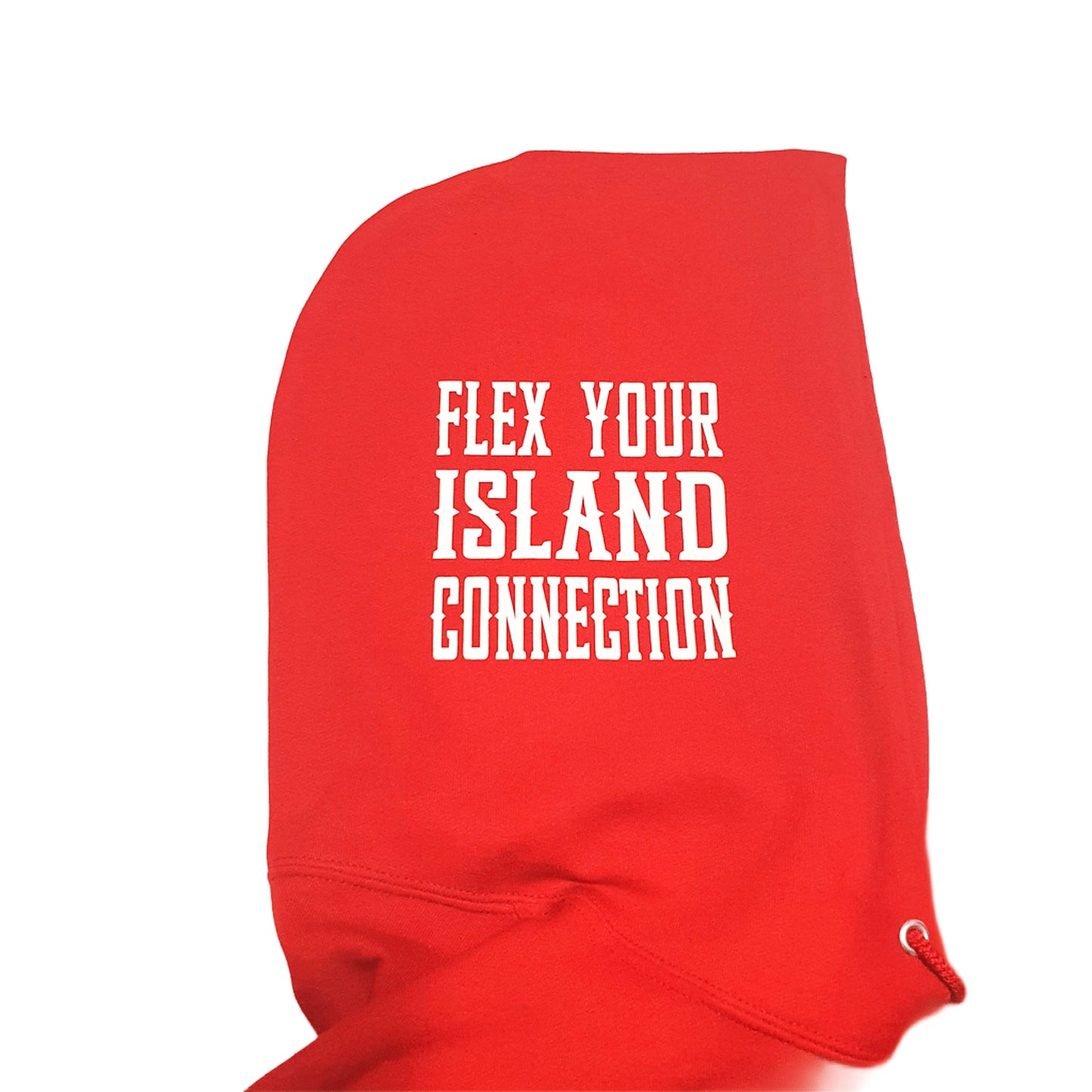 RED BORN-N-RAISED BERMUDA PULLOVER HOODIE