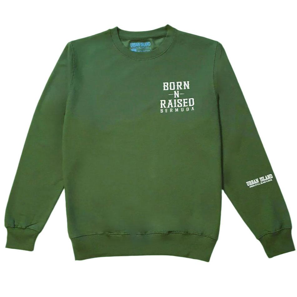 Earth-Tone Born-N-Raised Bermuda Unisex Sweatshirt