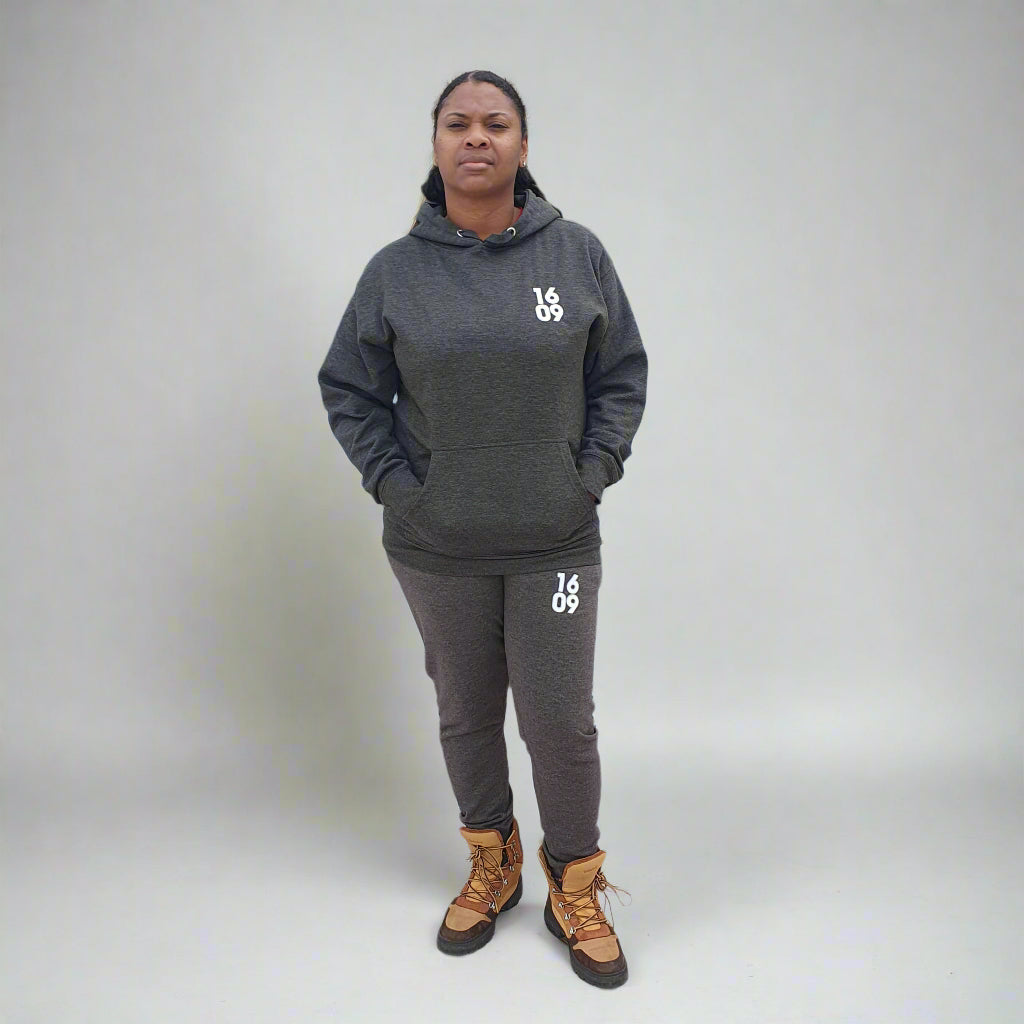1609 Charcoal Grey Premium Sweatsuit