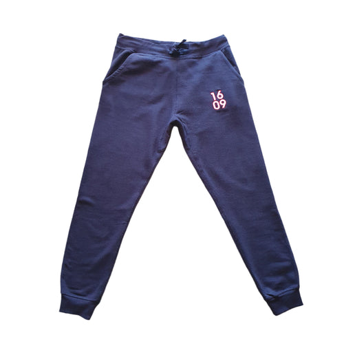 1609 Red and Blue Embroidered Hooded Sweatsuit