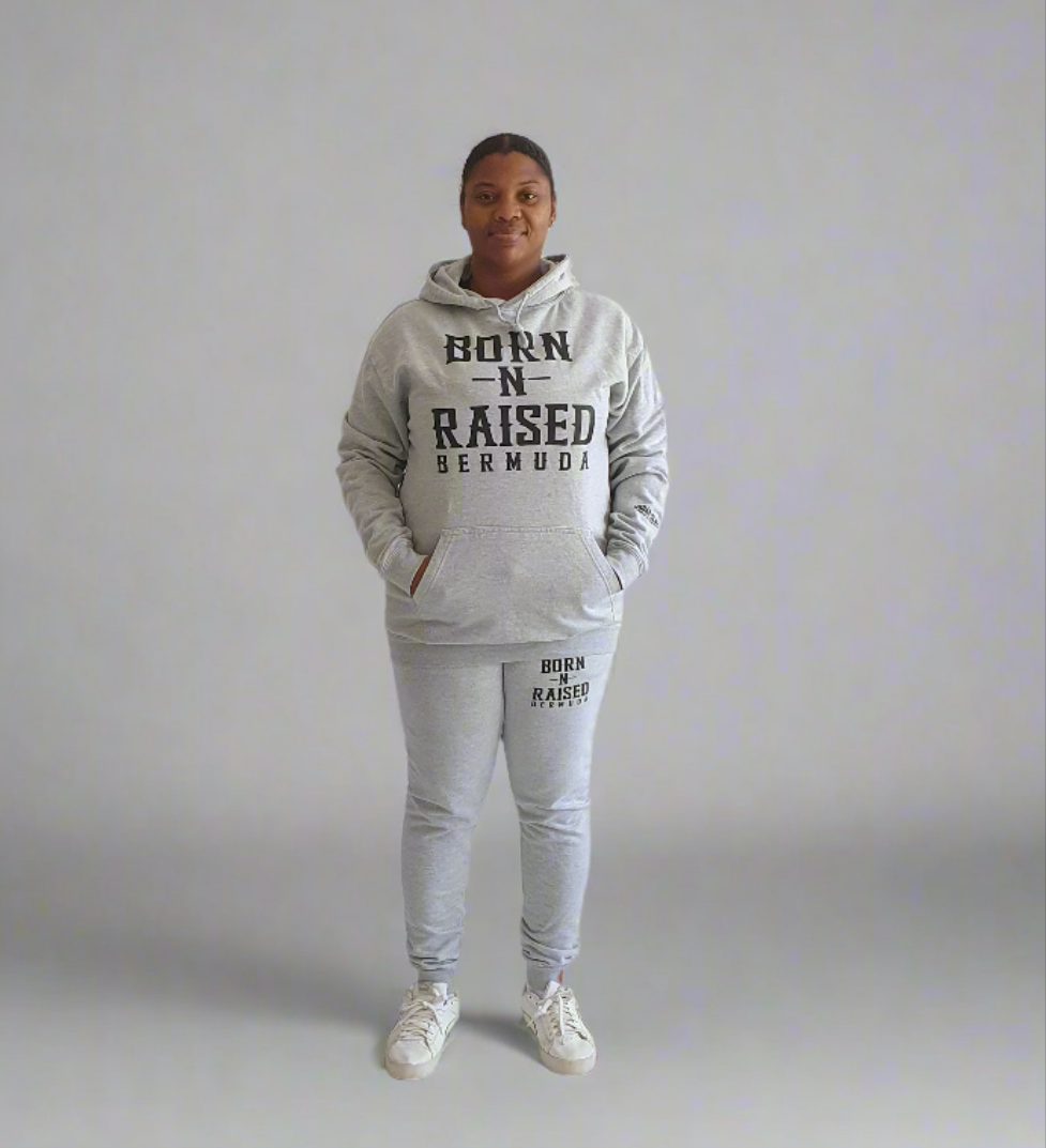 Grey Born-N-Raised Bermuda Hoodie