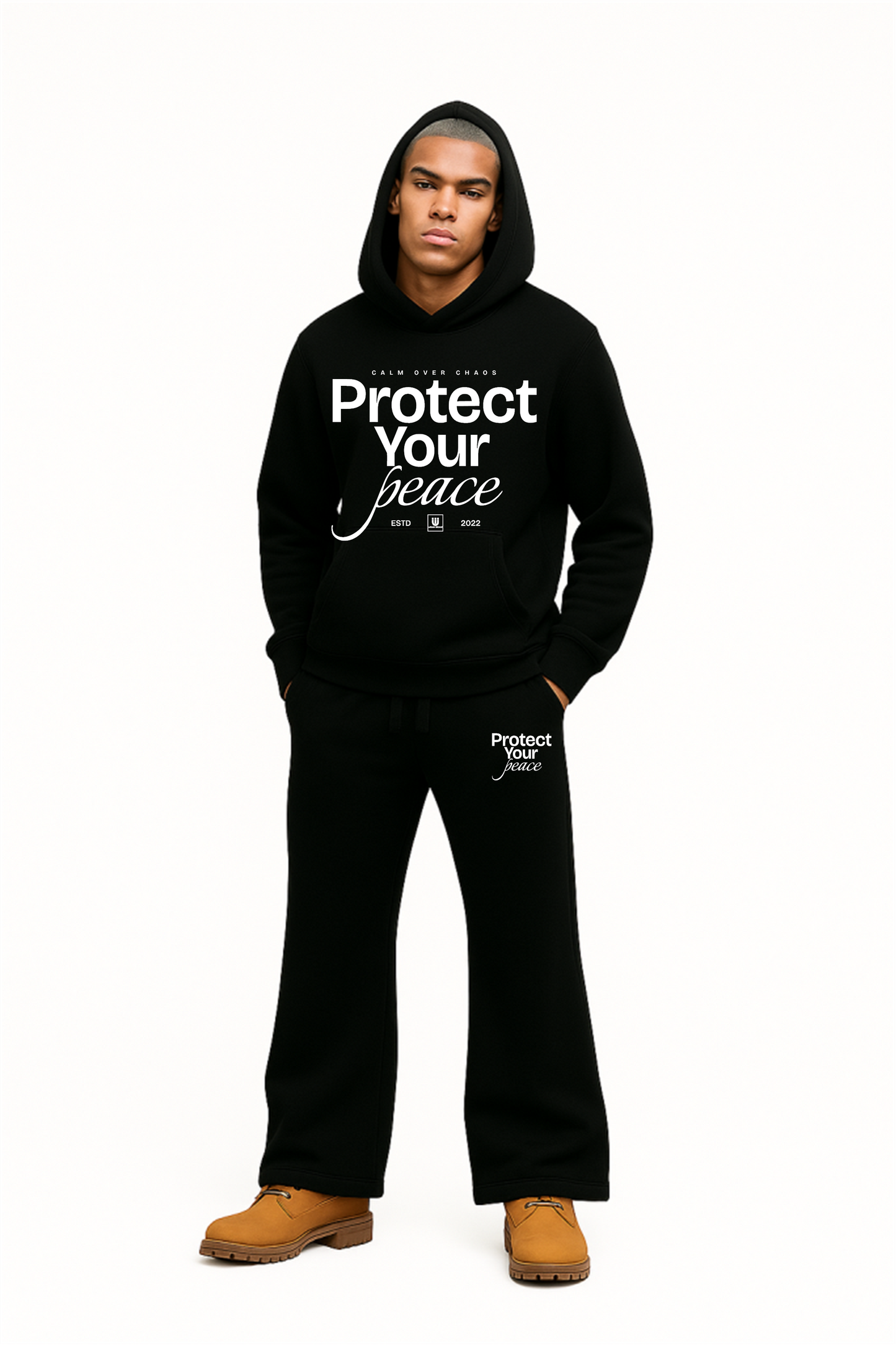 Protect Your Peace Flare Hooded Sweatsuit
