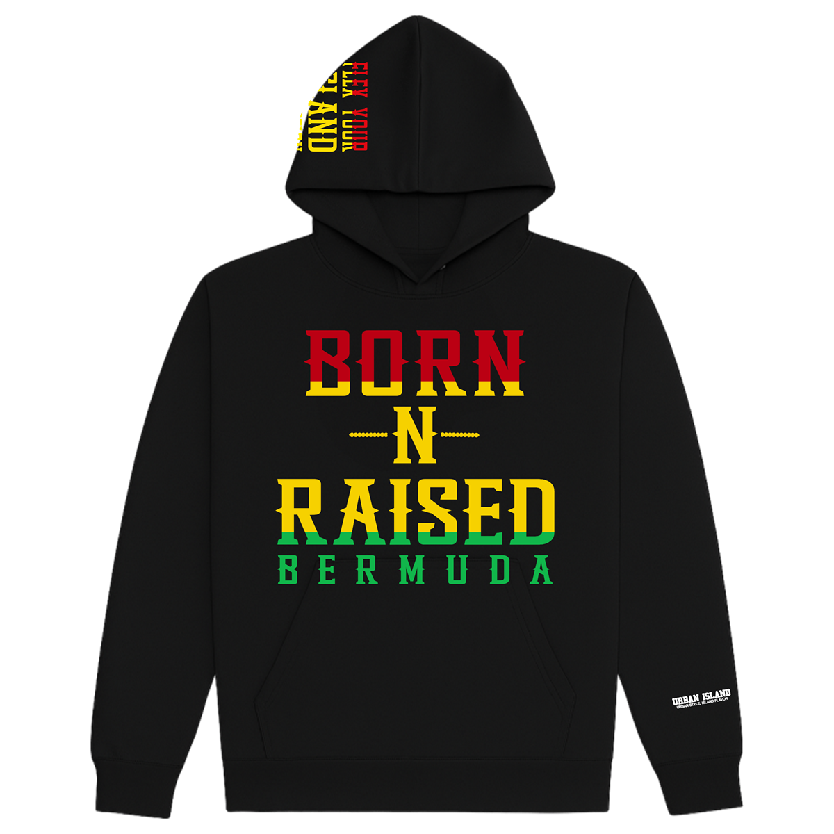Reggae Born-N-Raised Bermuda Hoodie