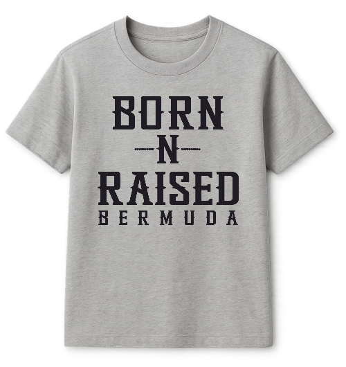 Grey Born-N-Raised Bermuda Unisex T-shirt