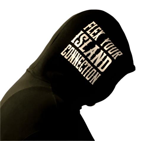 BLACK BORN-N-RAISED BERMUDA PULLOVER HOODIE