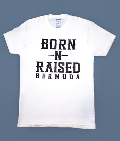 White Born-N-Raised Bermuda T-shirt