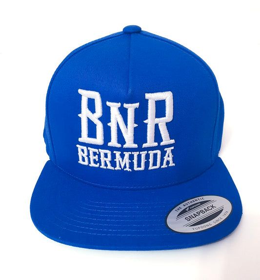 Royal Blue BnR Flat Bill Snapback Hat