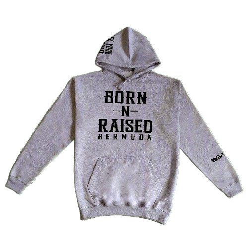 Grey Born-N-Raised Bermuda Hoodie