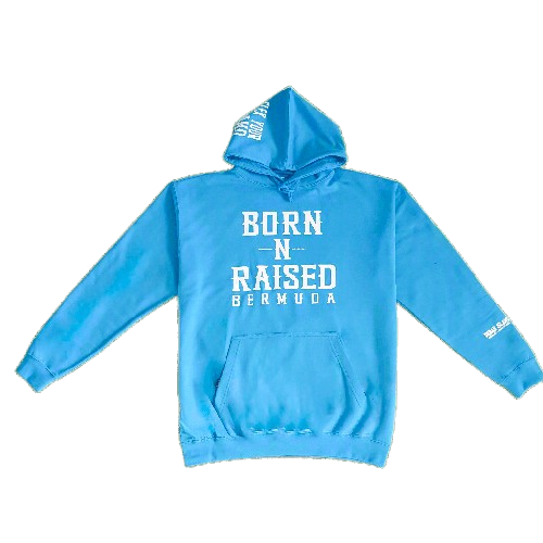 Pompano Blue Born-N-Raised Bermuda Hoodie