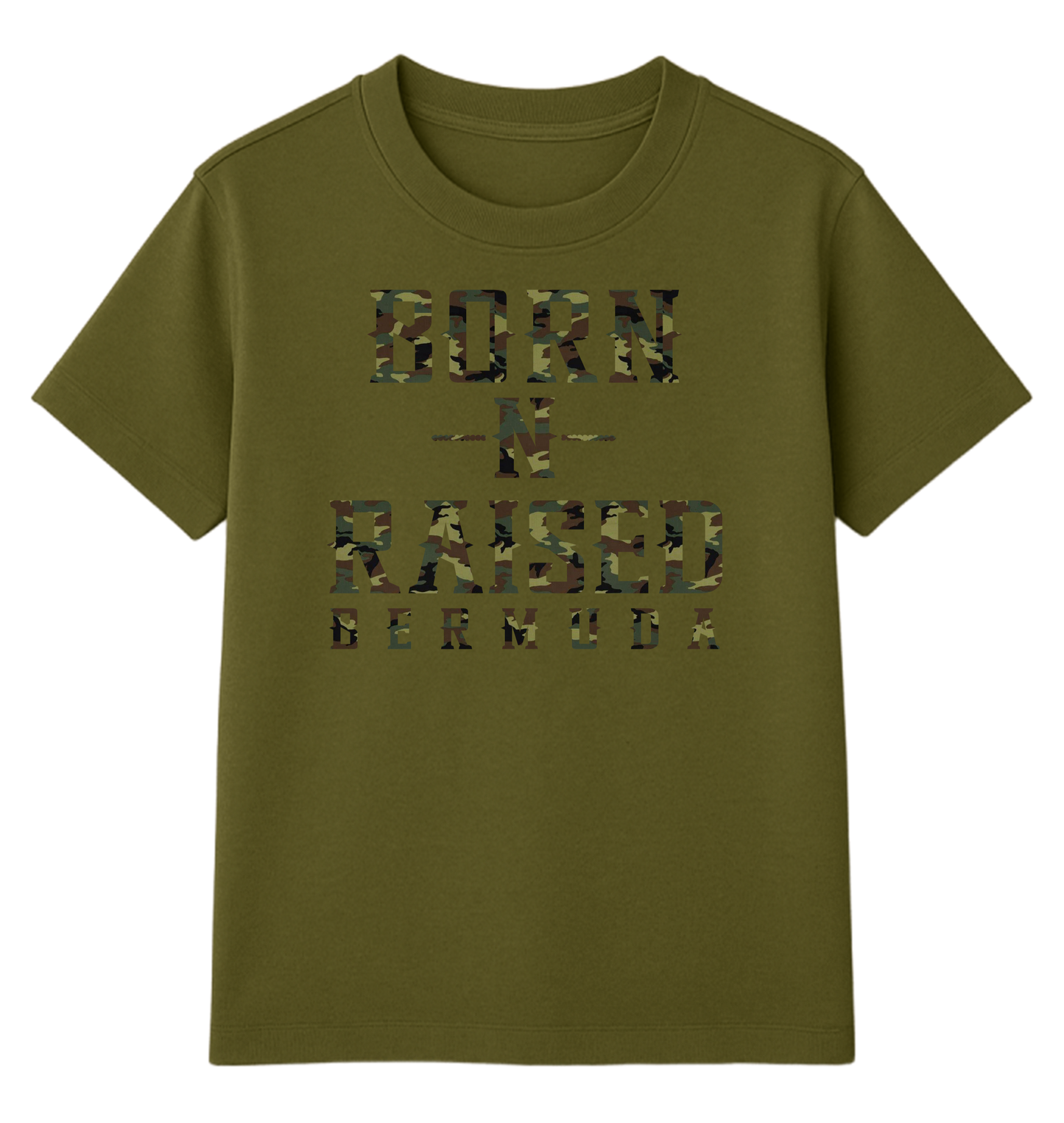 Born-N-Raised Bermuda Camo Unisex Tee