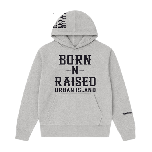 Grey Born-N-Raised Bermuda Hoodie