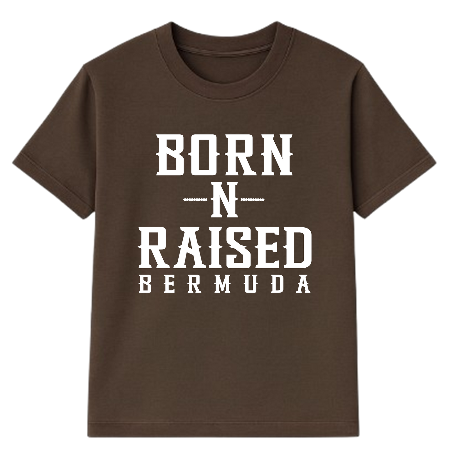 Born-N-Raised Bermuda Chocolate Brown Unisex T-shirt