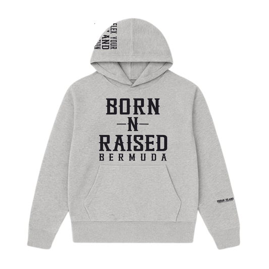 Grey Born-N-Raised Bermuda Hoodie