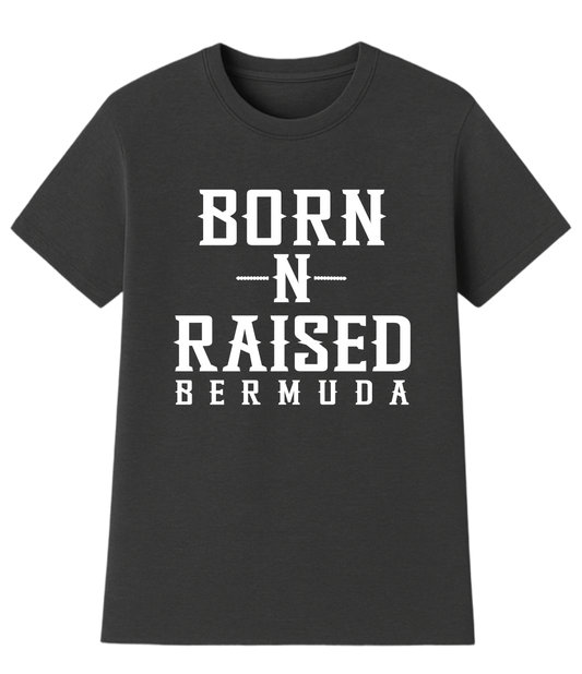 Charcoal Grey Born-N-Raised Bermuda Unisex T-shirt