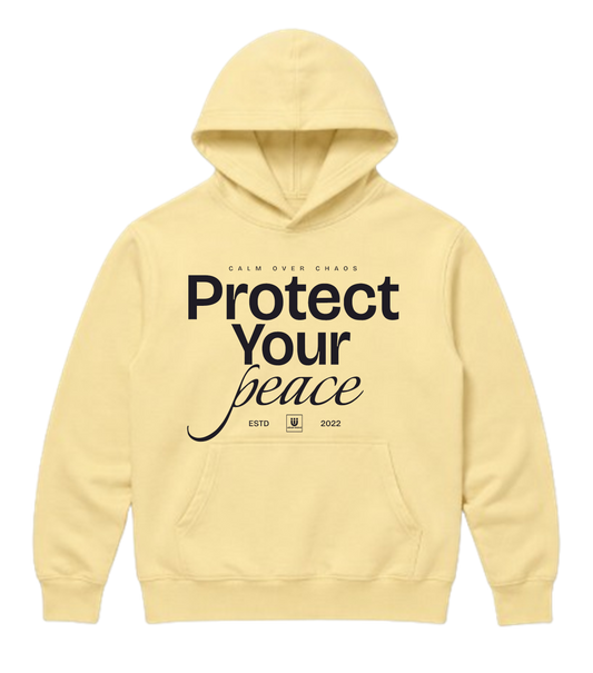 Protect Your Peace Cream Hoodie