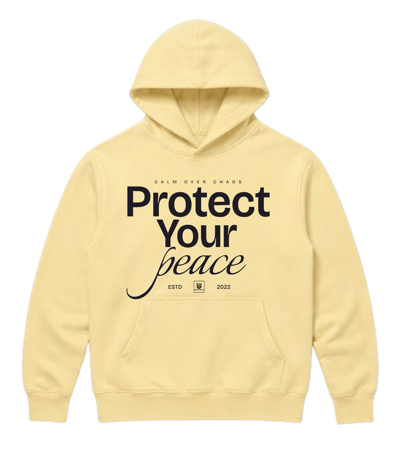 Protect Your Peace Cream Hoodie
