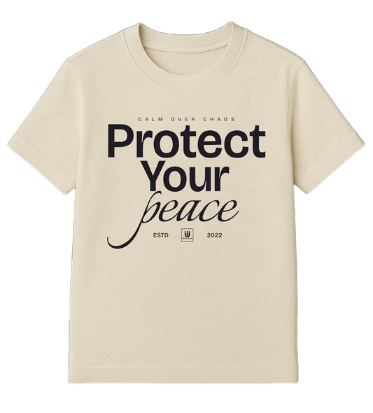 Protect Your Peace Cream Unisex T-shirt