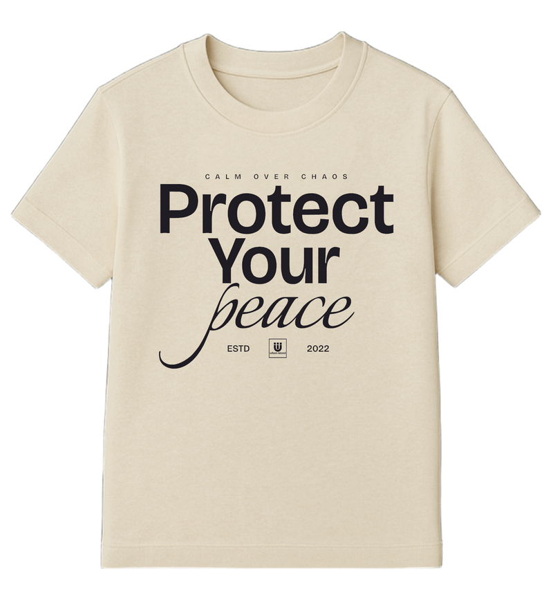 Protect Your Peace Cream Unisex T-shirt