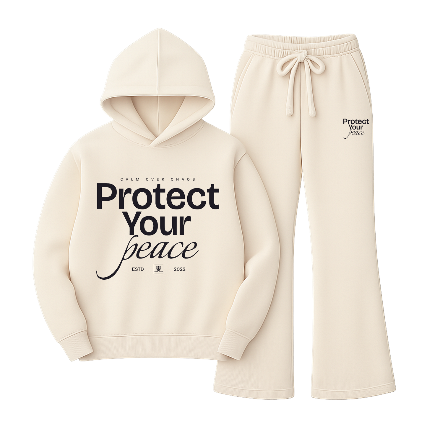 Protect Your Peace Flare Hooded Sweatsuit