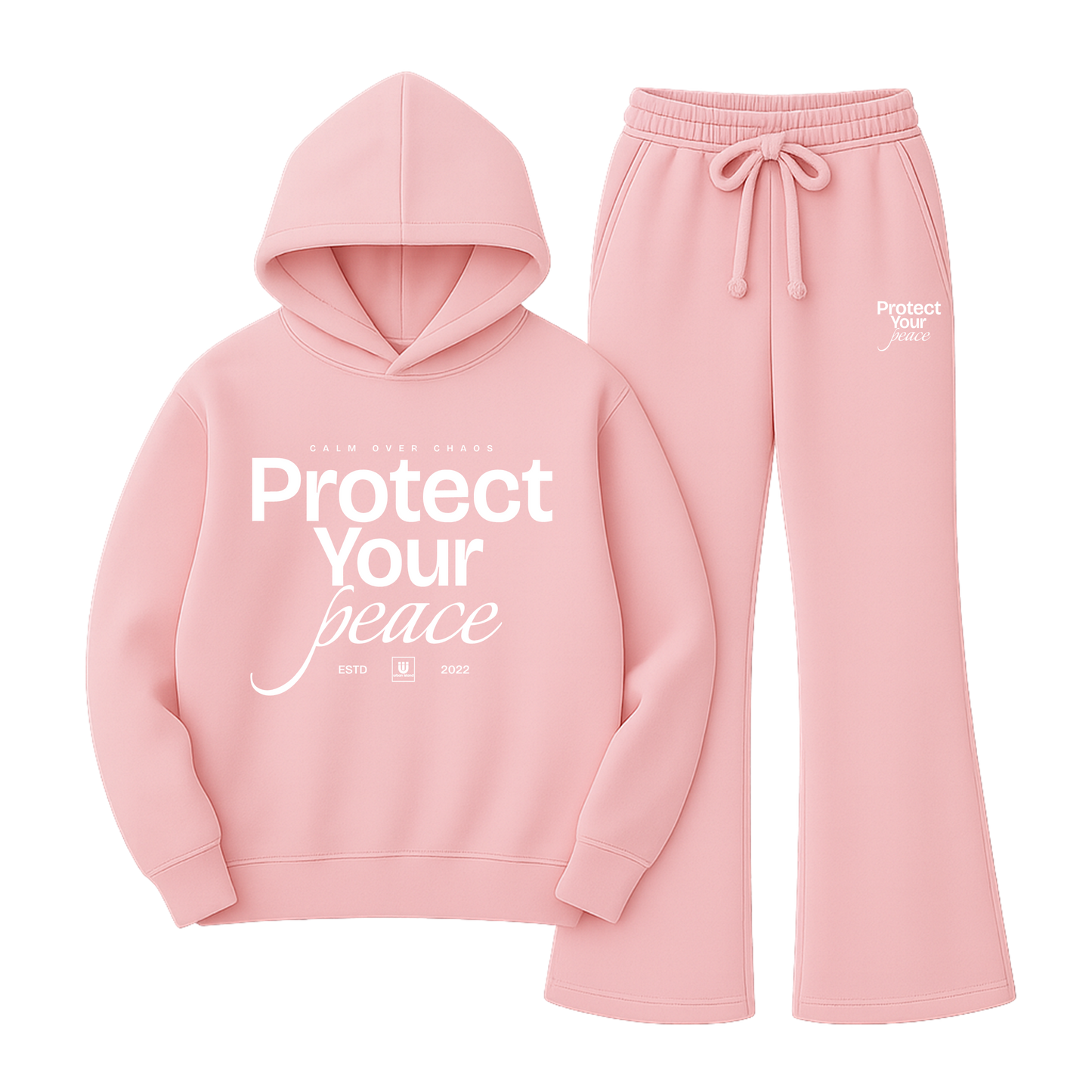 Protect Your Peace Flare Hooded Sweatsuit