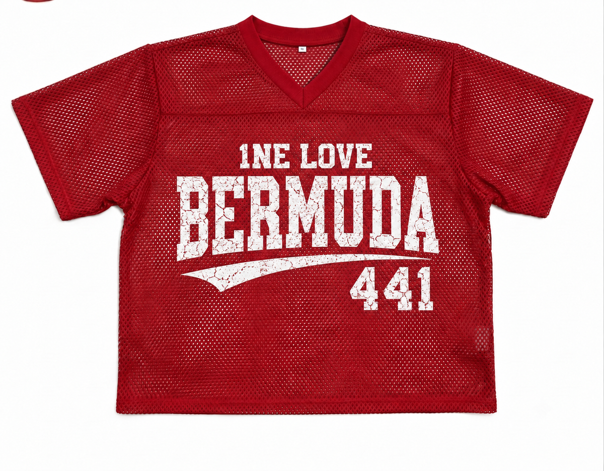 1NE LOVE BERMUDA MESH V-NECK SHIRT