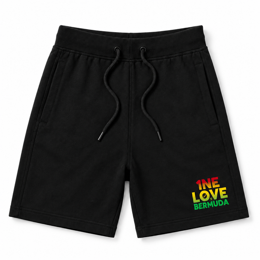 1NE LOVE BERMUDA FRENCH TERRY SHORTS
