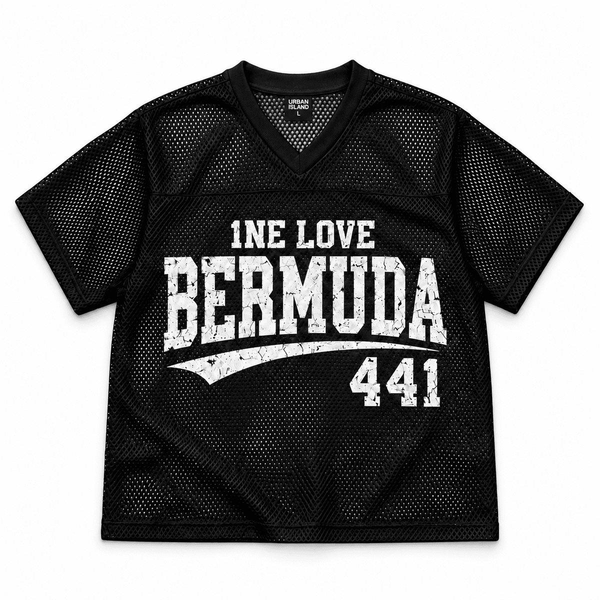 1NE LOVE BERMUDA MESH V-NECK SHIRT