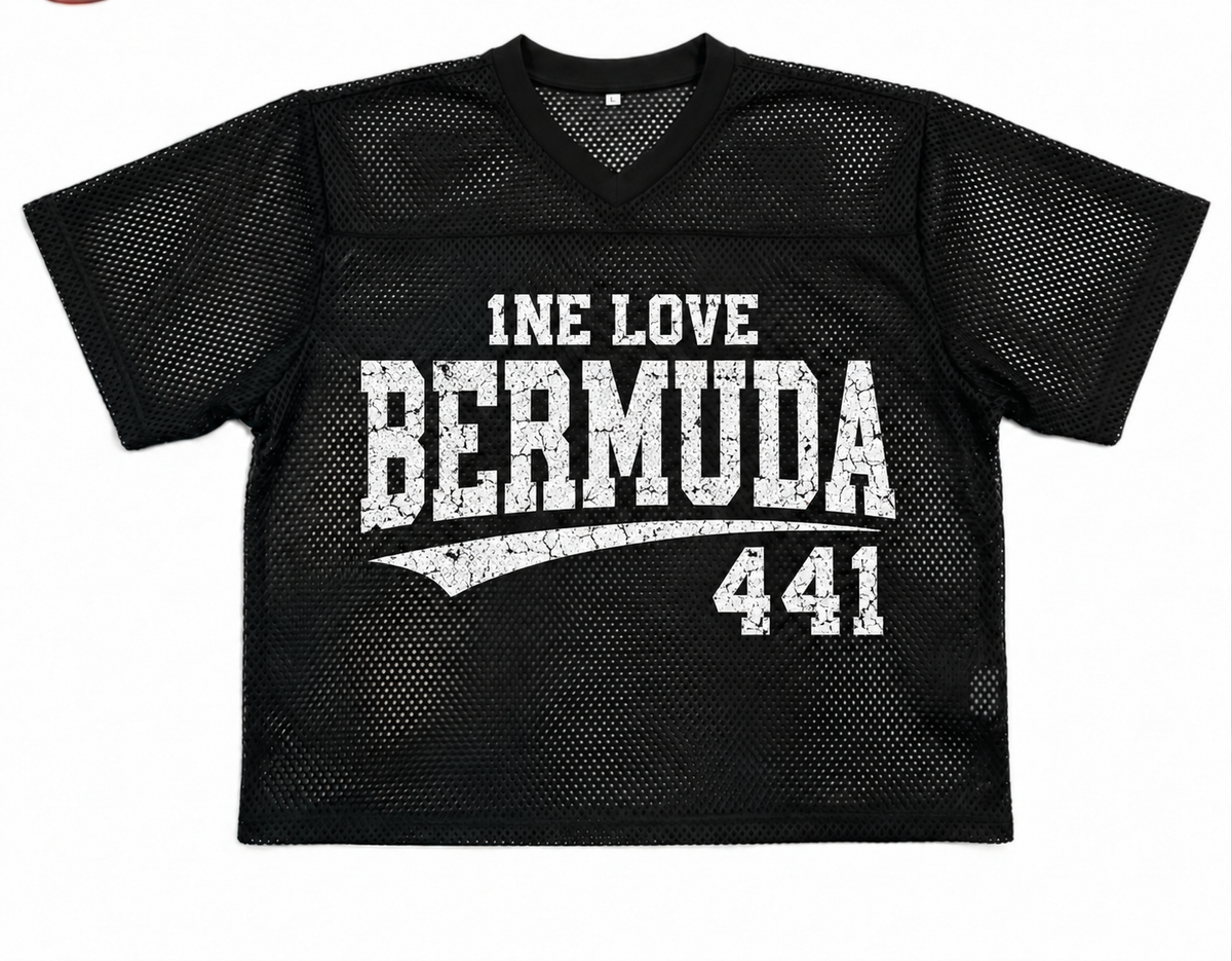 1NE LOVE BERMUDA MESH V-NECK SHIRT