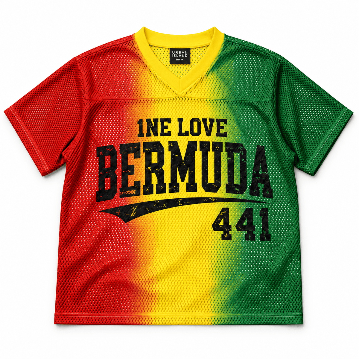 1NE LOVE BERMUDA MESH V-NECK SHIRT