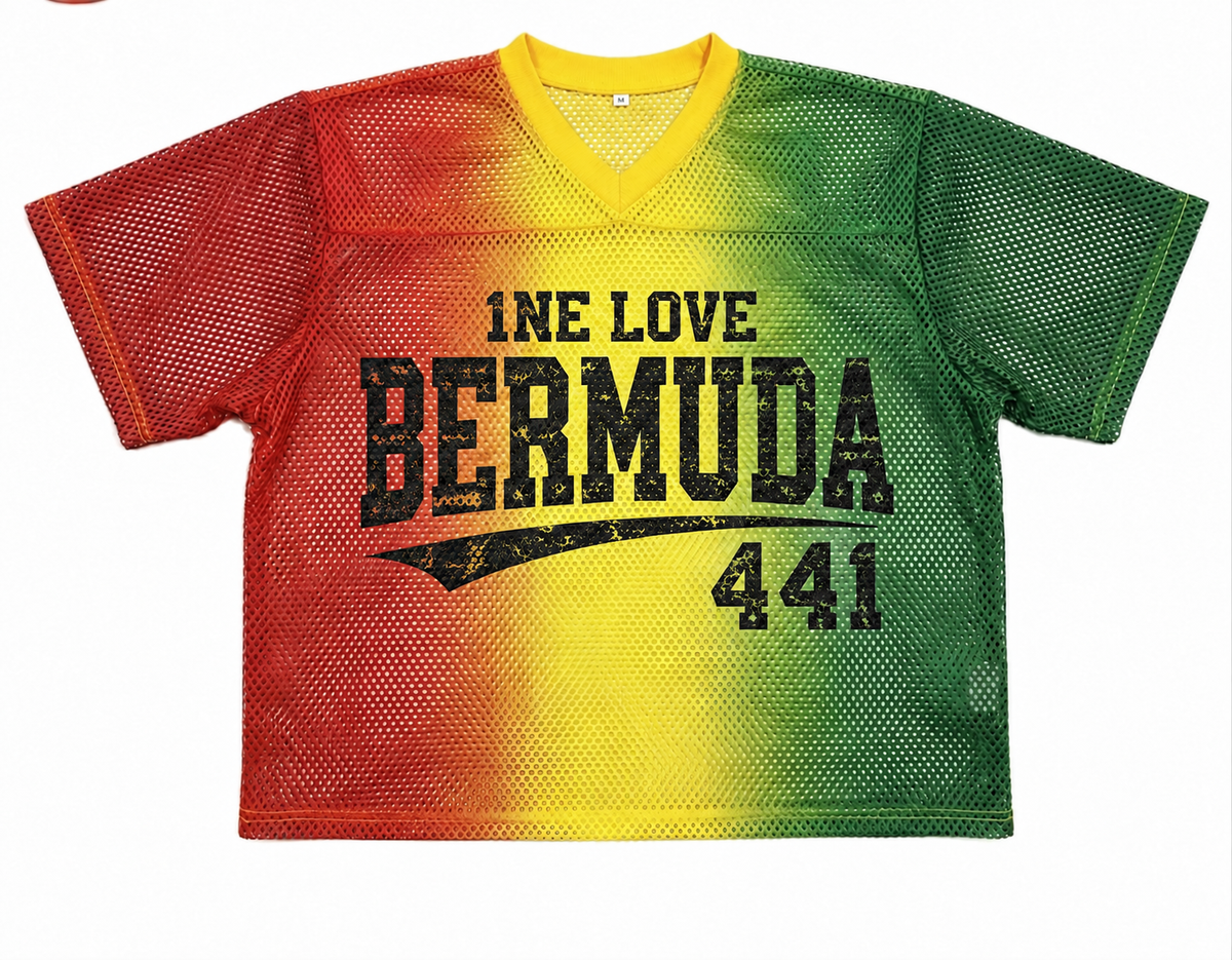 1NE LOVE BERMUDA MESH V-NECK SHIRT