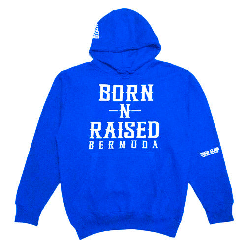 ROYAL BLUE BORN-N-RAISED BERMUDA PULLOVER HOODIE